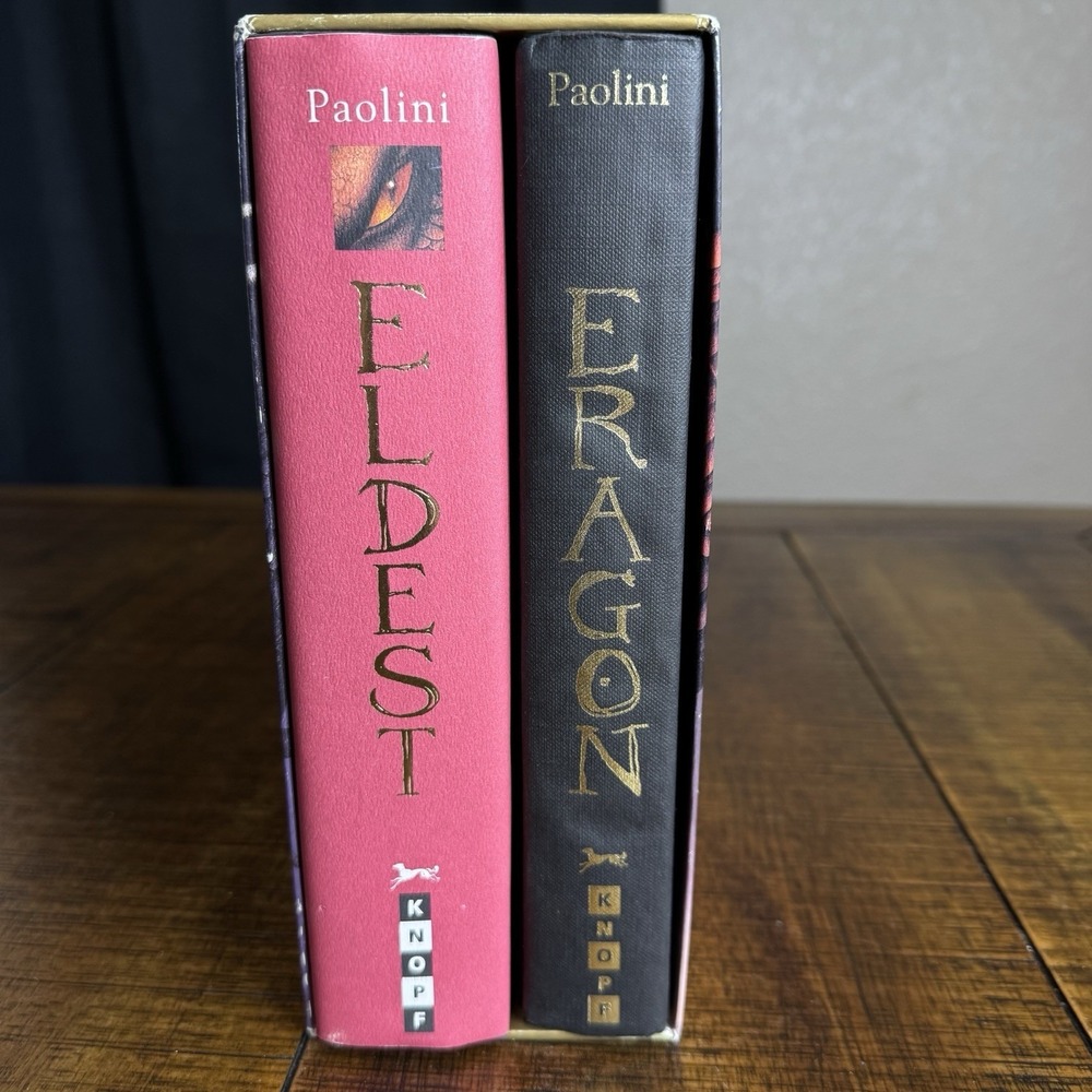Christopher Paolini Inheritance Box Set Edition 1&2 Eragon Eldest Slipcase - Picture 6 of 6